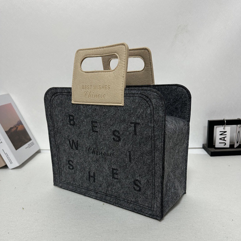 SB-12-Felt กระเป๋กระเป๋าผ้าสักหลาดแบบถือ - Image 7