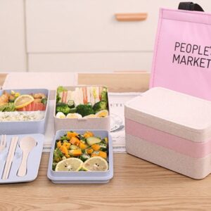 Eco-R-01 กล่องข้าวฟางข้าวสาลี  Lunch Box