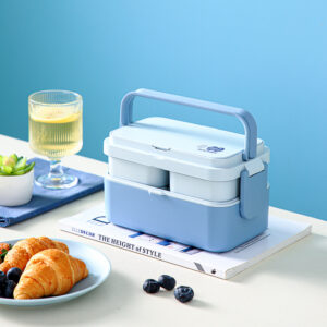 Eco-R-03 กล่องข้าวใยไผ่  Lunch Box  3-in-1